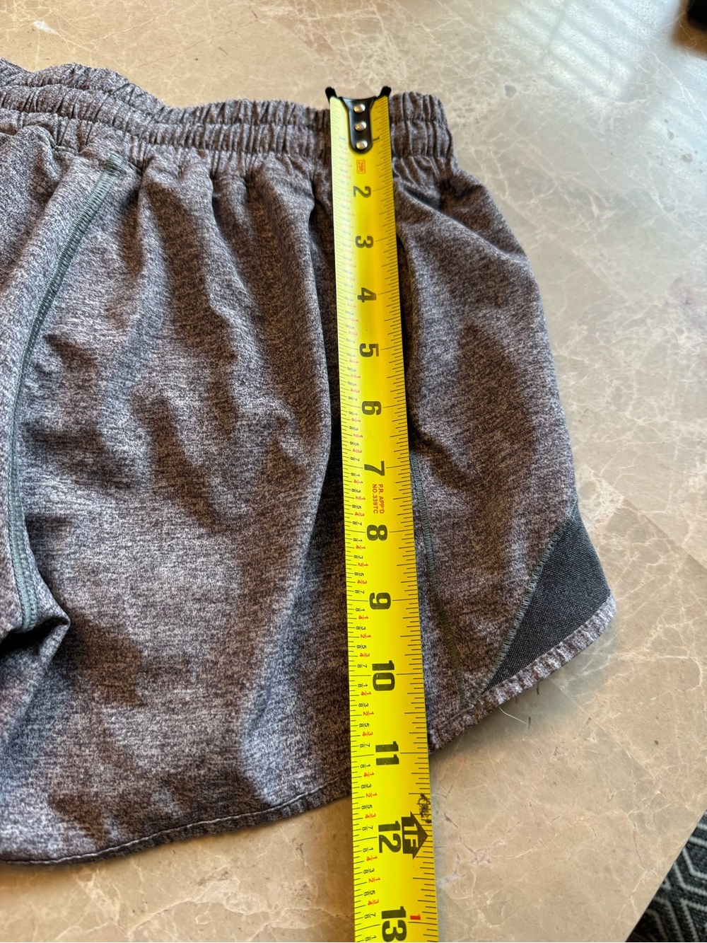 Lululemon Hotty Hot Shorts in Heather Lux Multi Heathered Black Size 4 - Picture 10 of 12